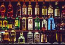Bouteilles d'alcool