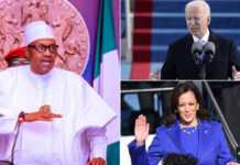 Buhari envoie un message à Joe Biden et Kamala Harris Buhari envoie un message à Joe Biden et Kamala Harris