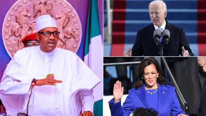 Buhari envoie un message à Joe Biden et Kamala Harris