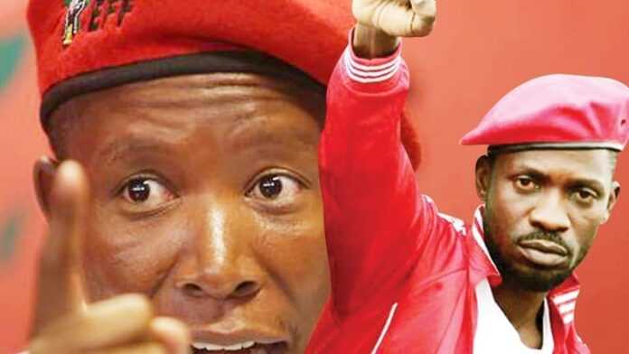 Julius Malema et Bobi Wine