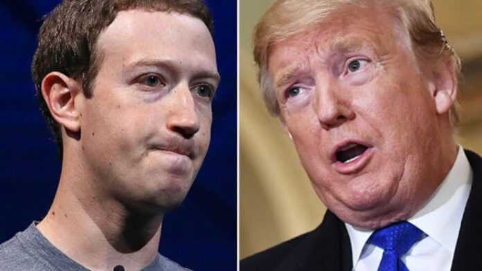 Mark Zuckerberg et Donald Trump