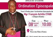 Cameroun : Monseigneur François Achille Eyabi ordonné évêque
