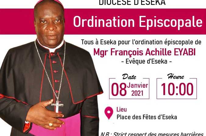 Cameroun : Monseigneur François Achille Eyabi ordonné évêque