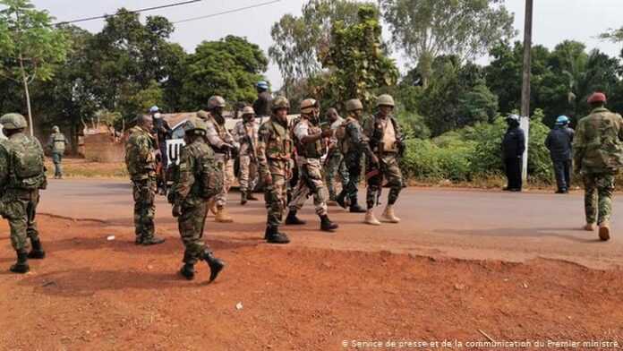 Des soldats en Centrafrique