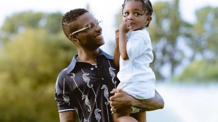 Wizkid et sa fille