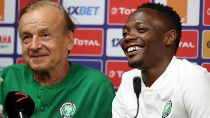 Gernot Rohr et Ahmed Musa