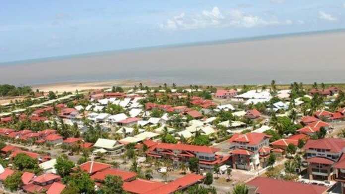 Guyane française vue aérienne