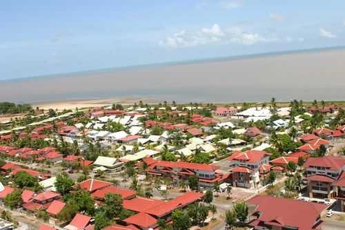 Guyane ville Guyane française vue aérienne