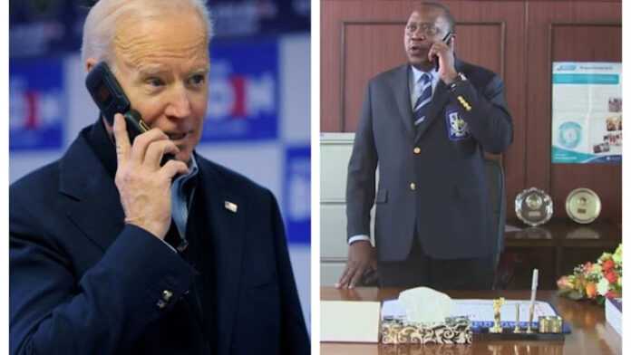 Uhuru Kenyatta et Joe Biden