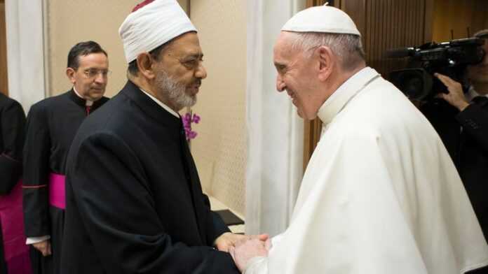 L'imam d'Al-Azhar, Ahmed Al-Tayeb et le Pape François