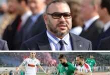 Le roi Mohammed VI au stade