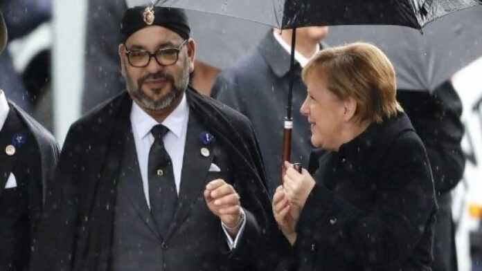 Le roi Mohammed VI et la chancelière Angela Merkel