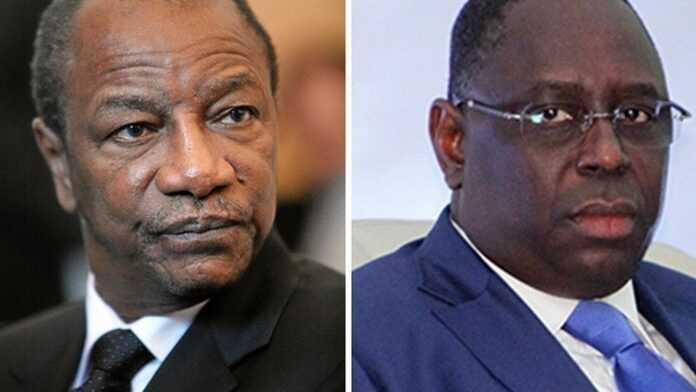 Les Présidents Alpha Condé et Macky Sall