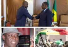 Macky Sall, Ousmane Sonko, Thione Seck et des manifestants