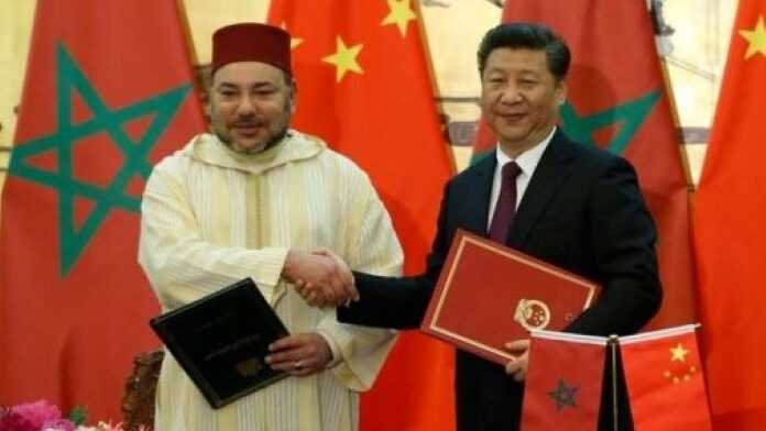 Le roi du Maroc et le Président chinois