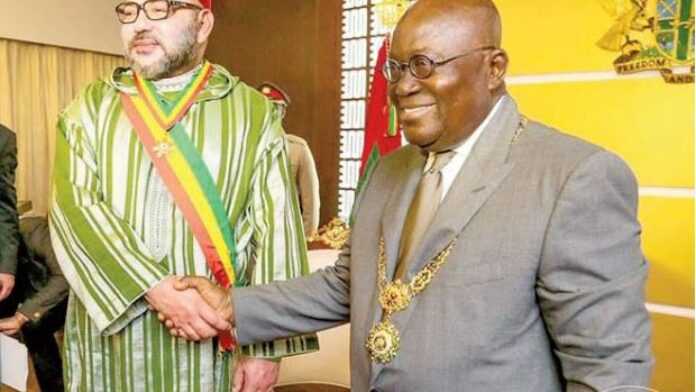 Le roi Mohammed VI et le Président Nana Akufo-Addo