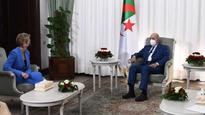 Le Président Abdlmadjid Tebboune et Karin Keller-Sutter