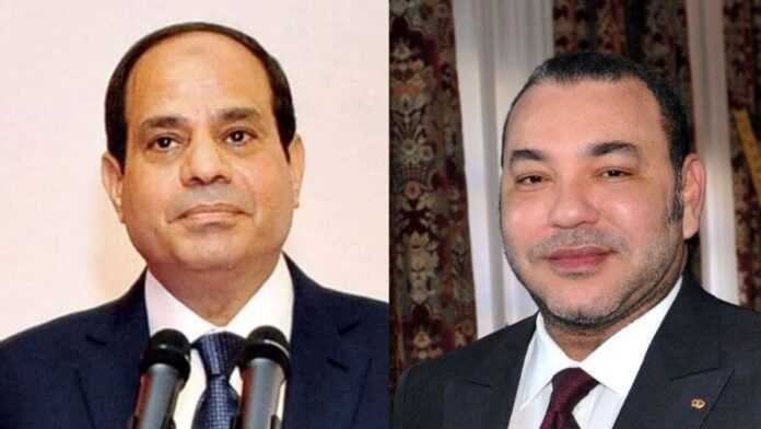 Le Président Abdel Fattah Al-Sissi et le roi Mohammed VI