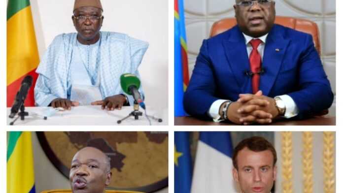 Bah N'Daw, Félix Tshisekedi, Ali Bongo et Emmanuel Macron