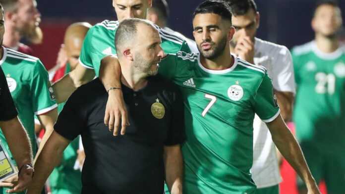 Djamel Belmadi et Riyad Mahrez