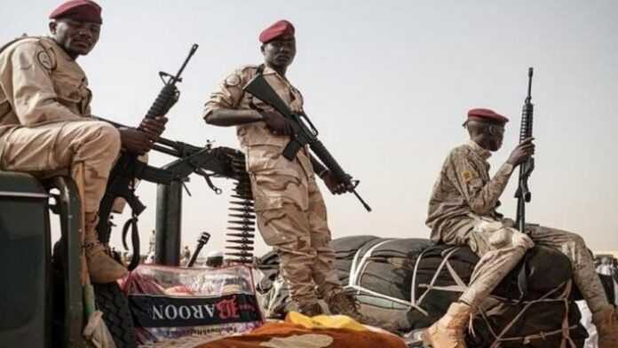 Des soldats au Sud-Darfour