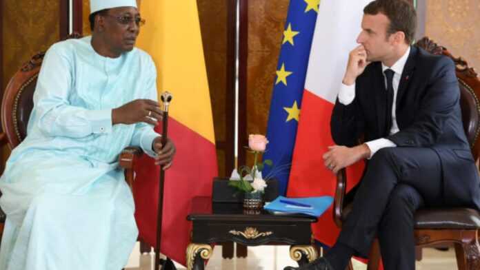 Idriss Déby Itno et Emmanuel Macron