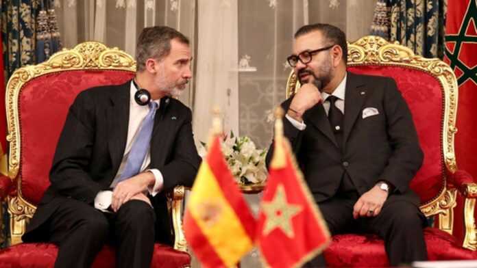 Les rois Don Felipe VI d'Espagne et Mohammed VI du Maroc