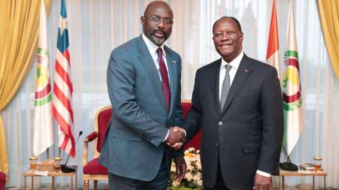 Weah et Ouattara