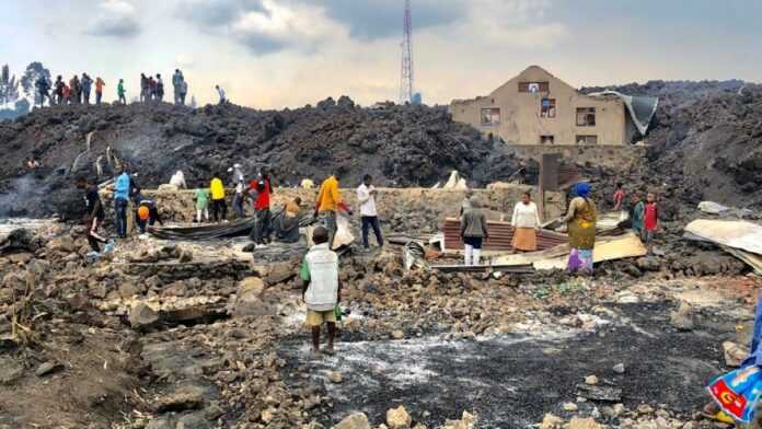 Goma après l'éruption volcanique