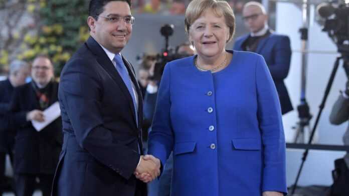 Nasser Bourita et Angela Merkel