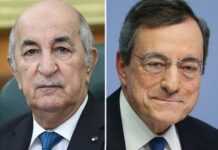 Tebboune et Mario Draghi