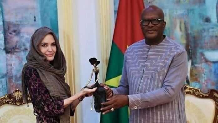 Angelina Jolie et Roch Marc Kabore