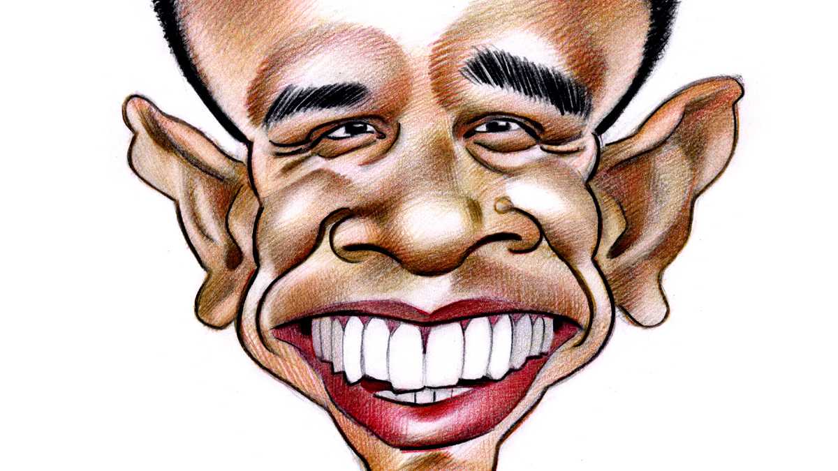 Caricature de Barack Obama