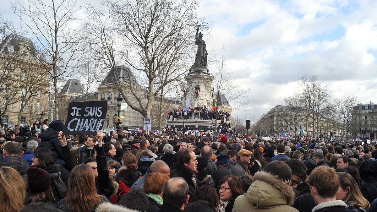 Manifestation de soutien à Charlie Hebdo