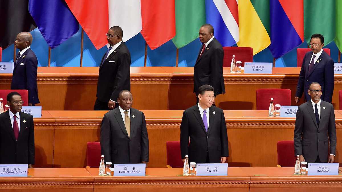 Xi Jinping et les chefs d'Etat africains