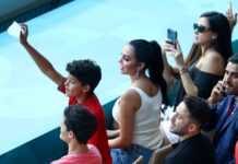 Georgina Rodriguez et Cristiano Jr étaient à Séville Georgina Rodriguez et Cristiano Jr au stade