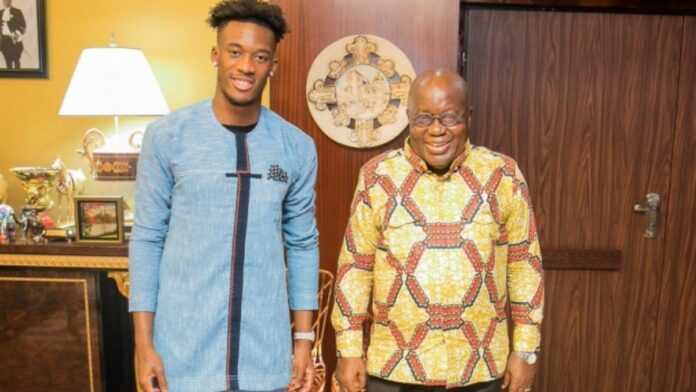 Hudson-Odoi et Akufo-Addo