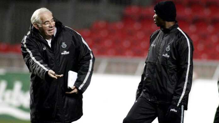 Luis Aragones et Samuel Eto'o