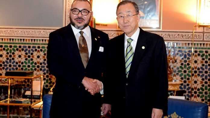 Mohammed V et Ban Ki-moon