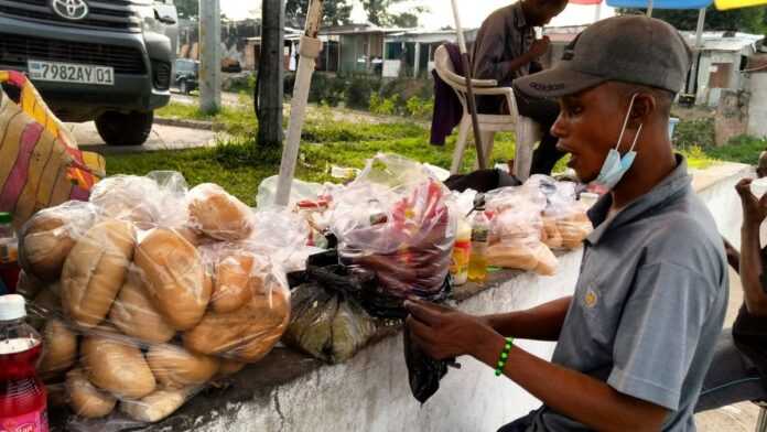 Vente de petit-déjeuner à Kinshasa