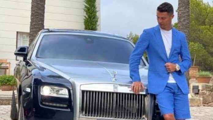 Cristiano Ronaldo et sa Rolls Royce