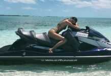 Georgina Rodriguez en mer