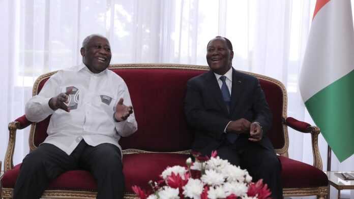 Laurent Gbagbo et Alassane Ouattara