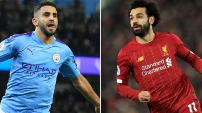 Riyad Mahrez et Mohamed Salah