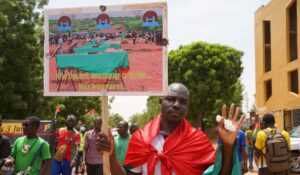 Manifestant au Burkina