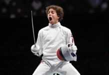 JO Tokyo 2021 (Escrime) : El-Sayed célèbre à la « Cristiano Ronaldo » Mohammed Elsayed