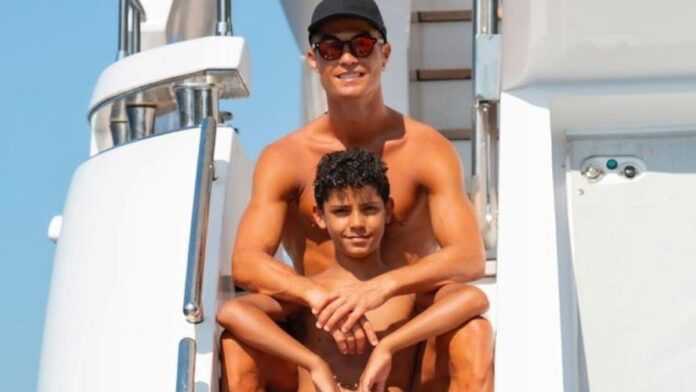 Ronaldo et son fils