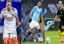 Mahrez, Slimani et Benrahma, les Algériens les plus chers Slimani, Mahrez et Benrahma