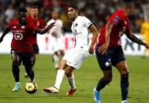 Achraf Hakimi lors de PSG vs Lille
