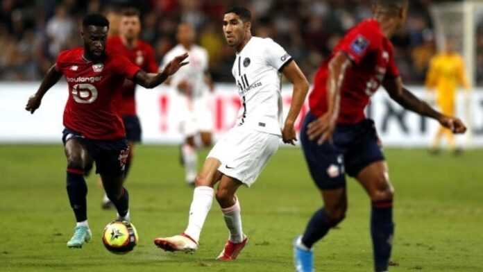 Achraf Hakimi lors de PSG vs Lille